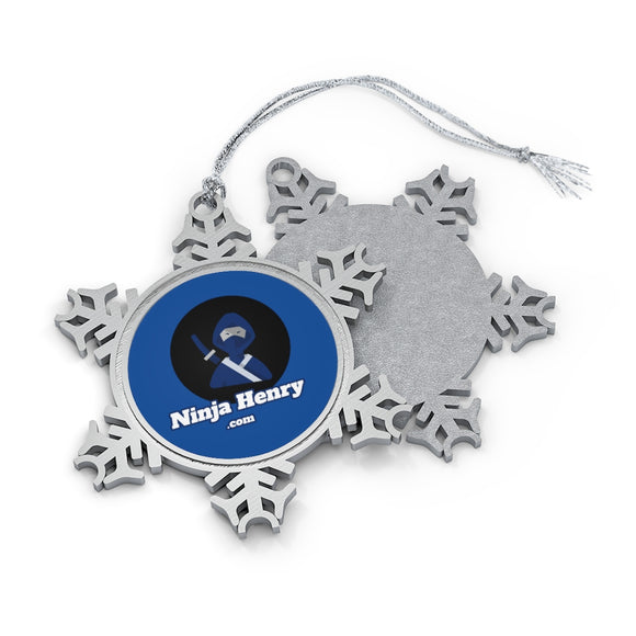 Ninja Henry Logo | Snowflake Ornament