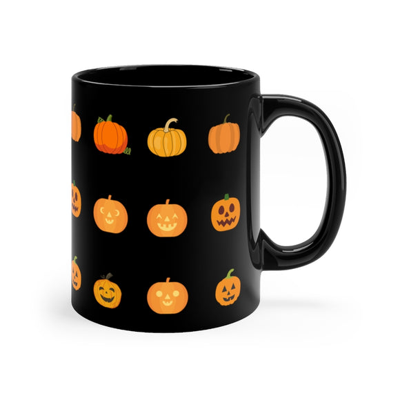 Pumpkins | Black mug